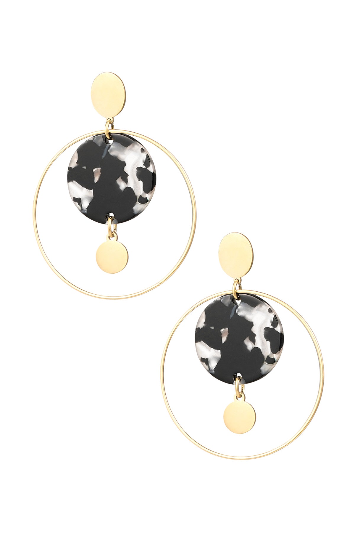 Ohrringe "Black Circle" & "Blue Circle"