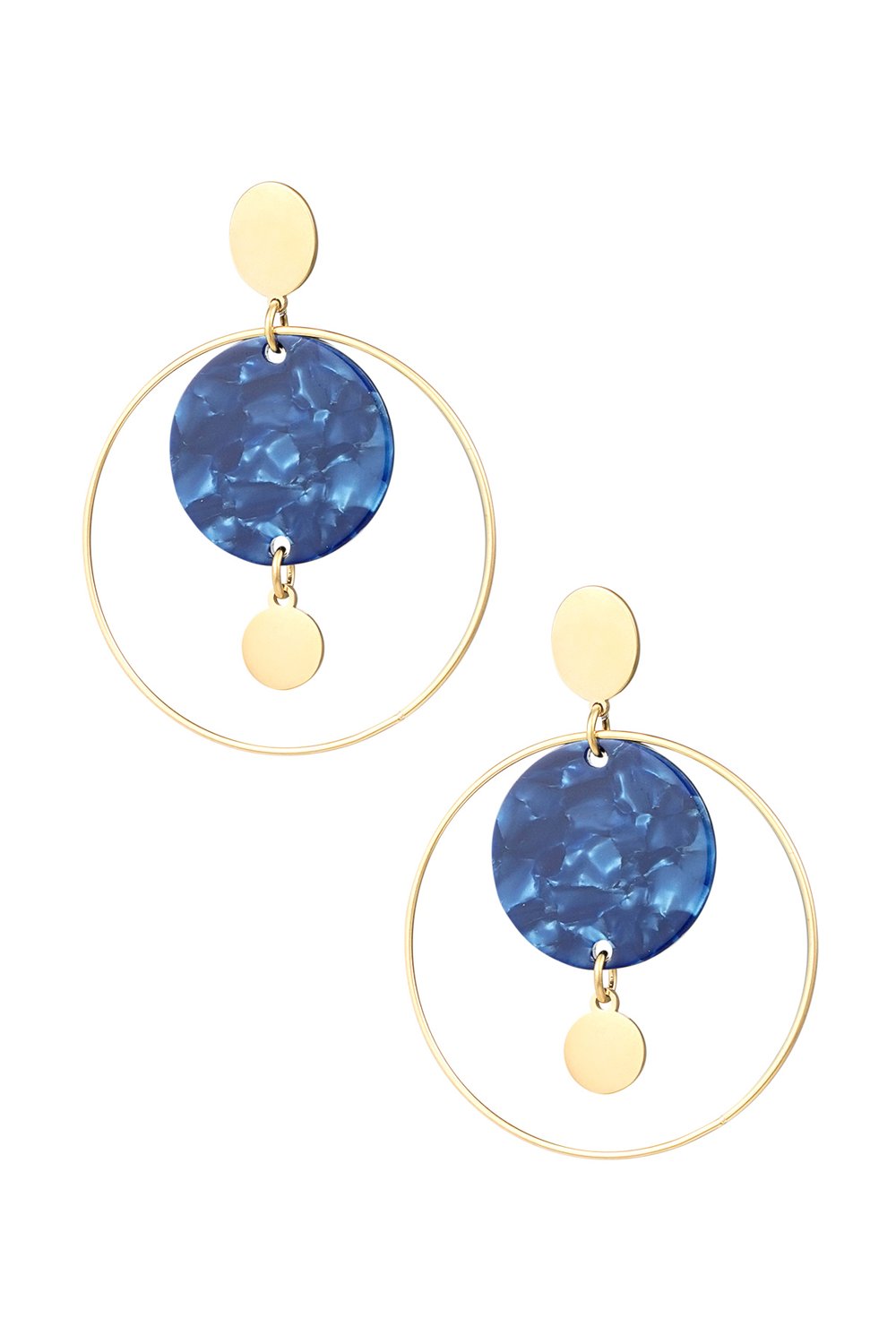 Ohrringe "Black Circle" & "Blue Circle"