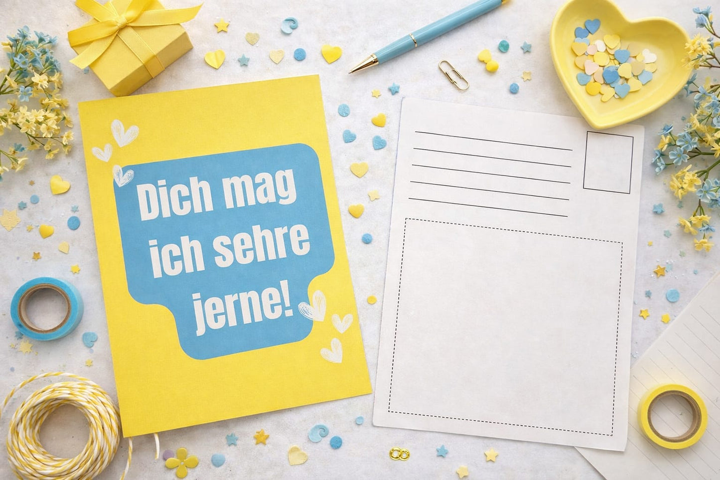 Postkarte "Dich mag ich sehre jerne"