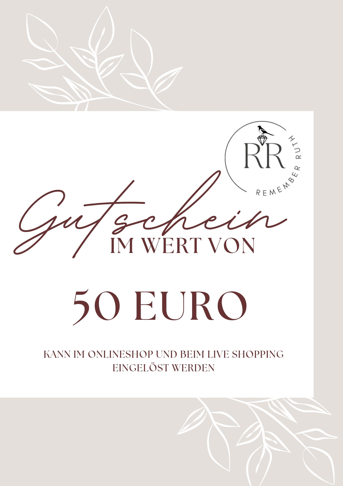 Gutschein 50 Euro